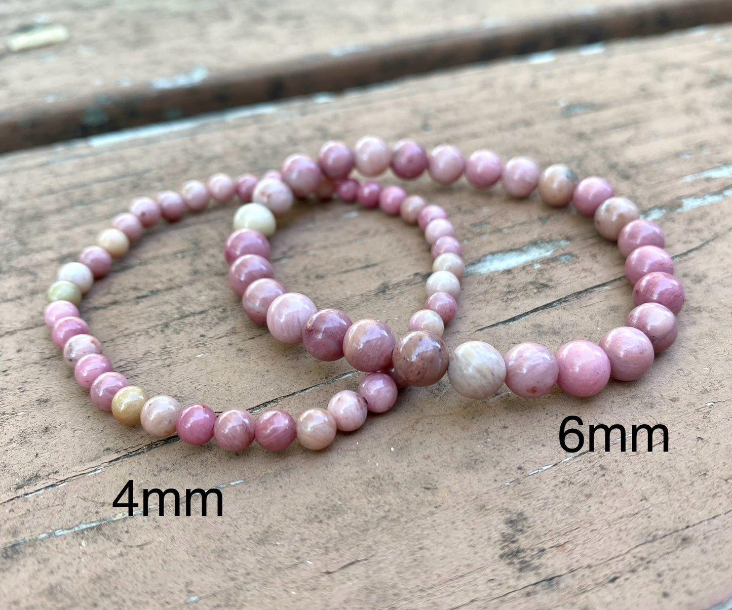 Rhodonite 4mm-6mm