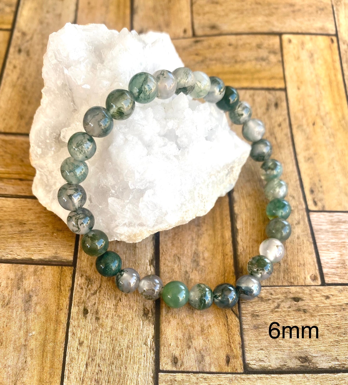 Moss Agate 4mm-6mm