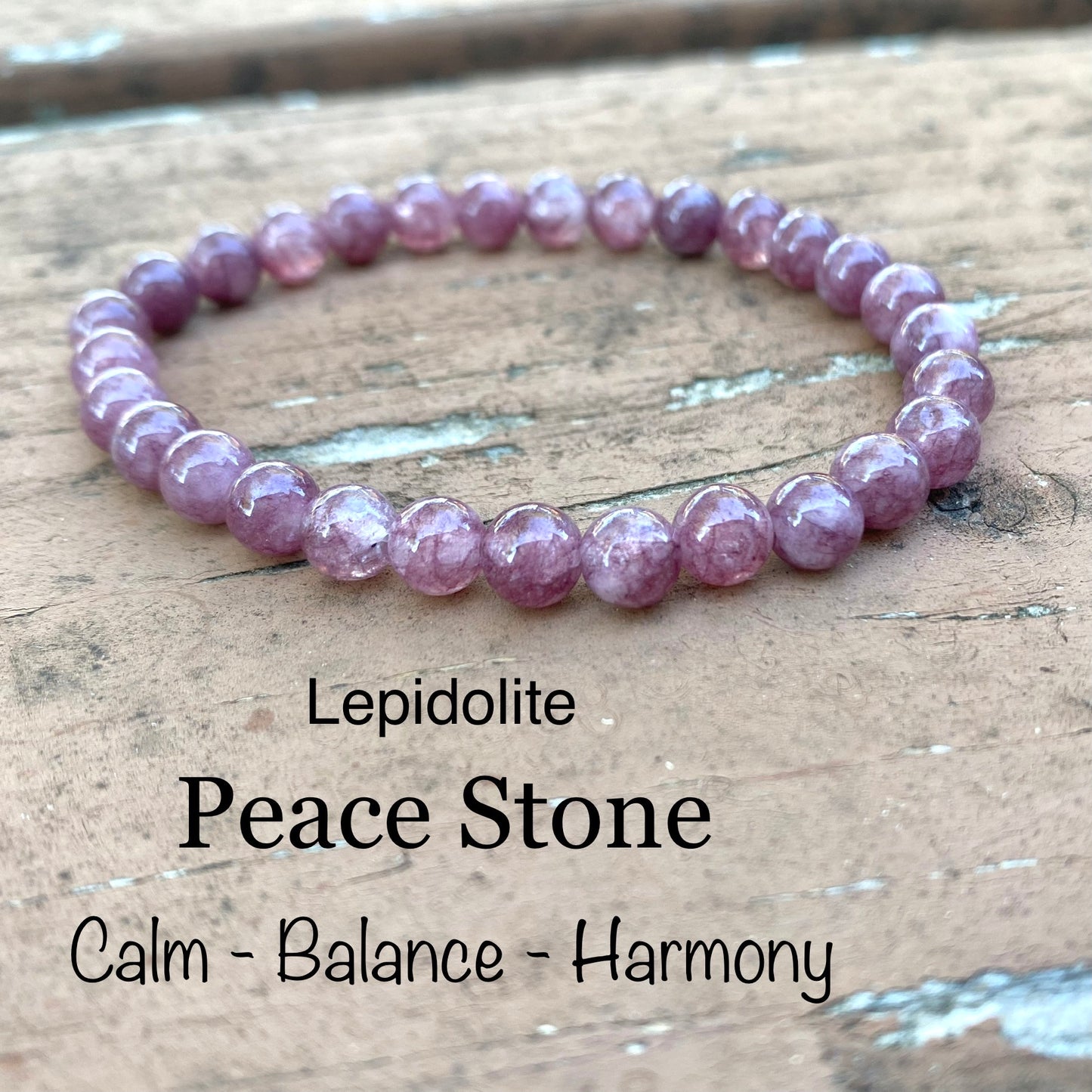 Lepidolite 4mm-6mm-8mm